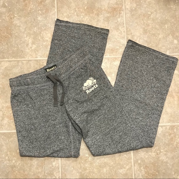 Roots Pants - EUC Roots Salt and Pepper Wide Track Pants